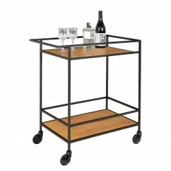 Red Living Servierwagen Arette - Eiche Dekor / Schwarz 11 Red Living Servierwagen Arette - Eiche Dekor / Schwarz -WOHNZIMMERMÖBEL Verkäufe 1000345904 220428 040 DETAILS P000000001000345904