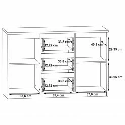 Loftscape Kommode Optima V - Matt Weiß -WOHNZIMMERMÖBEL Verkäufe 1000348092 220603 501 SKETCH DETAILS P000000001000348092 sketch