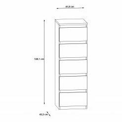 Loftscape Kommode Optima VI - Matt Weiß -WOHNZIMMERMÖBEL Verkäufe 1000348094 220603 500 SKETCH DETAILS P000000001000348094 sketch