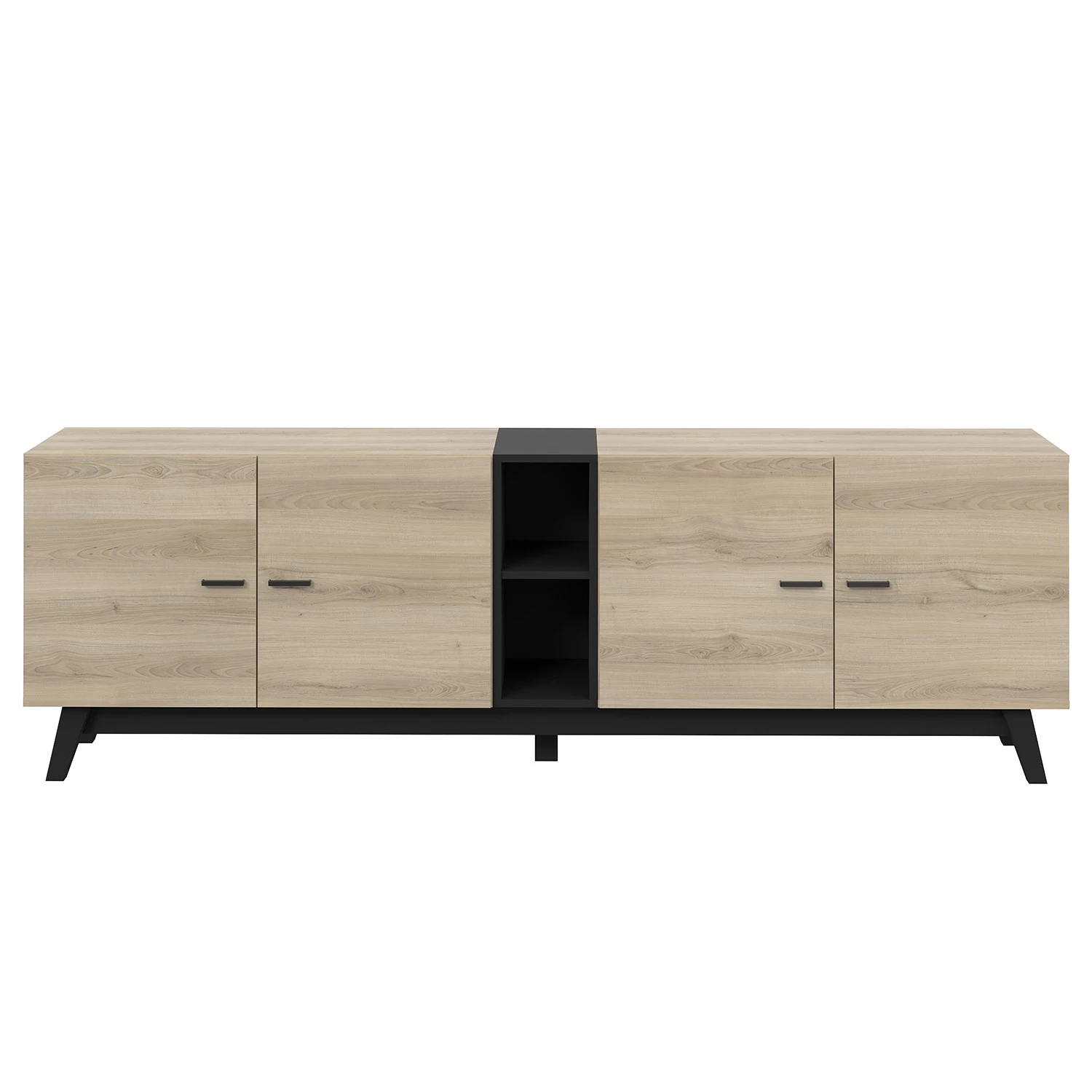 Loftscape Sideboard Pesaro II - Eiche Artisan Dekor / Schwarz - Breite: 200 cm 3 Loftscape Sideboard Pesaro II - Eiche Artisan Dekor / Schwarz - Breite: 200 cm – Bild 3