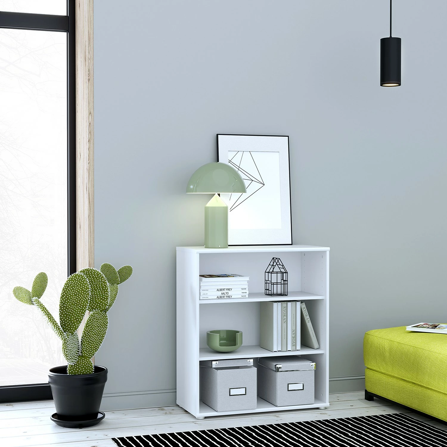 Fredriks Büroregal Wisla - Weiß - 74 x 86 cm 2 Fredriks Büroregal Wisla - Weiß - 74 x 86 cm – Bild 2