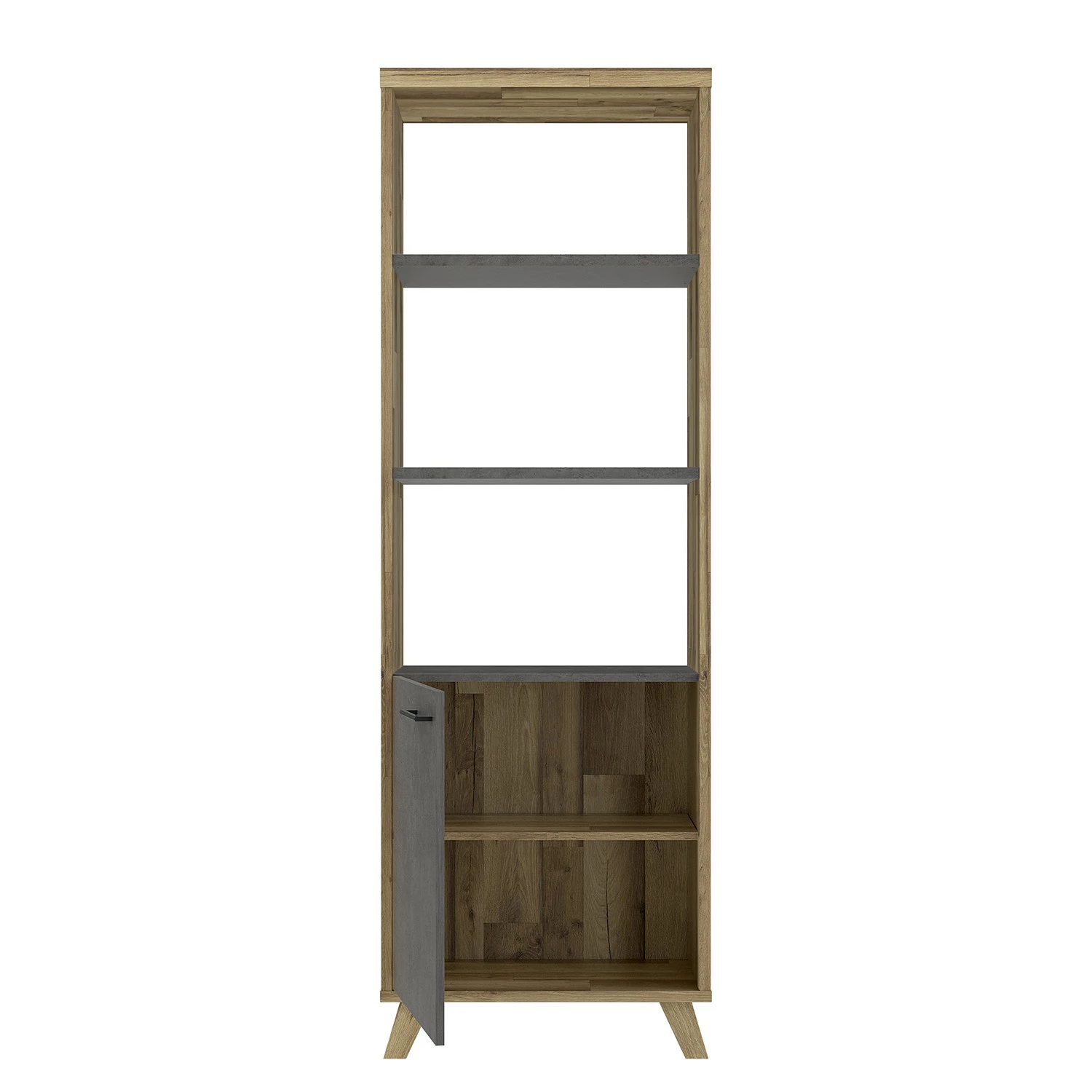 Fredriks Büroregal Winster - Asteiche Dekor / Beton Dekor 4 Fredriks Büroregal Winster - Asteiche Dekor / Beton Dekor – Bild 4