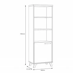Fredriks Büroregal Winster - Asteiche Dekor / Beton Dekor 14 Fredriks Büroregal Winster - Asteiche Dekor / Beton Dekor -WOHNZIMMERMÖBEL Verkäufe 1000348165 220505 500 SKETCH DETAILS P000000001000348165 sketch