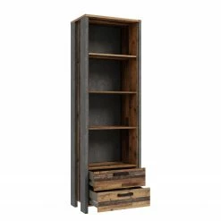 Fredriks Büroregal Clifford II - Altholz Dekor / Dunkelgrau 9 Fredriks Büroregal Clifford II - Altholz Dekor / Dunkelgrau -WOHNZIMMERMÖBEL Verkäufe 1000348171 220509 032 DETAILS P000000001000348171