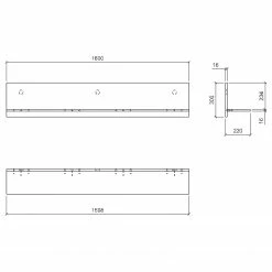 Ridgevalley Wandboard Shutter - Pinie Weiß Dekor 15 Ridgevalley Wandboard Shutter - Pinie Weiß Dekor -WOHNZIMMERMÖBEL Verkäufe 1000348667 220505 501 SKETCH DETAILS P000000001000348667 sketch