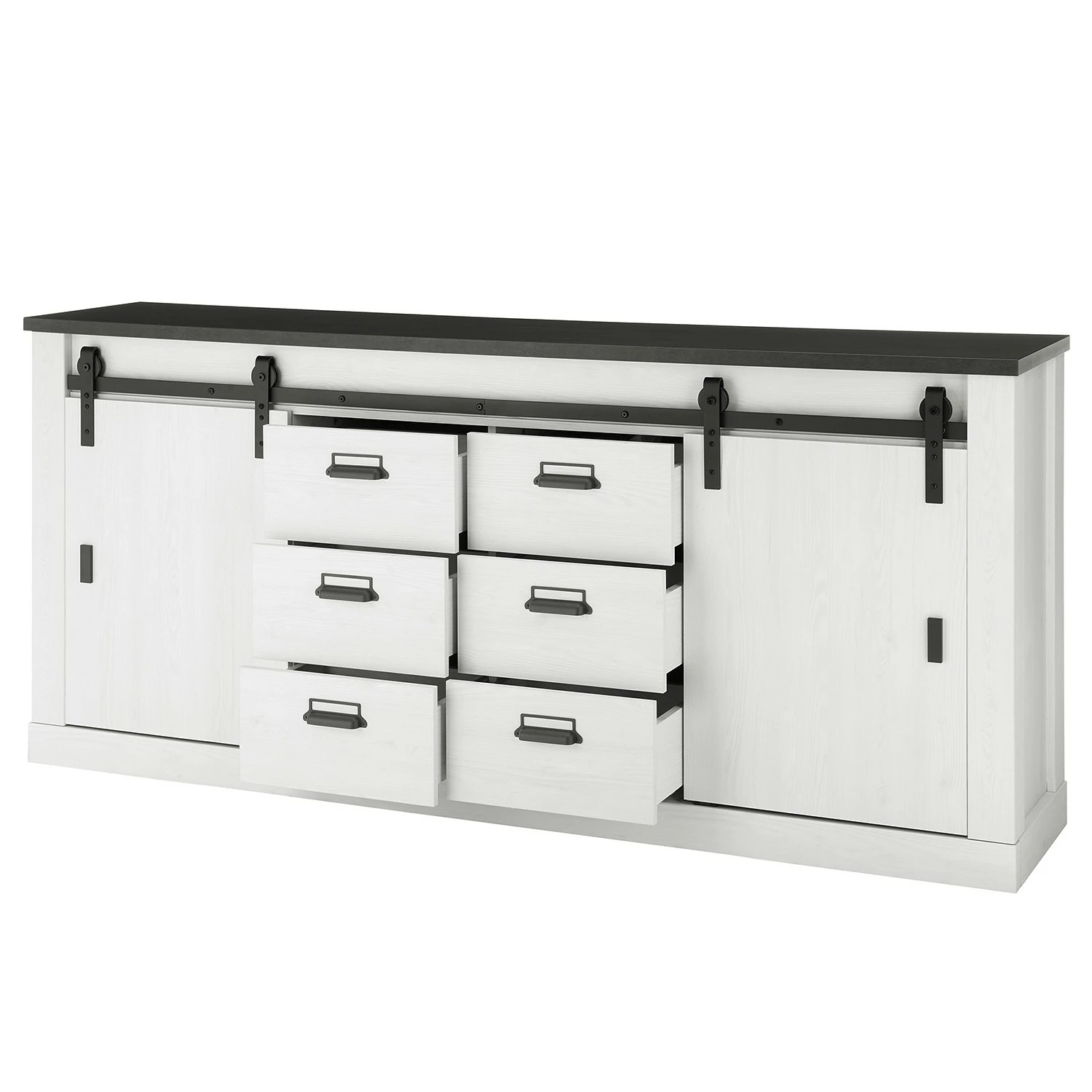 Ridgevalley Sideboard Shutter II - Pinie Weiß Dekor 5 Ridgevalley Sideboard Shutter II - Pinie Weiß Dekor – Bild 5