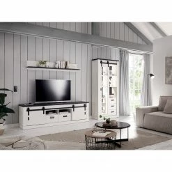 Ridgevalley Vitrinenschrank Shutter - Pinie Weiß Dekor -WOHNZIMMERMÖBEL Verkäufe 1000348680 220505 023 MOOD DETAILS P000000001000348680 mood