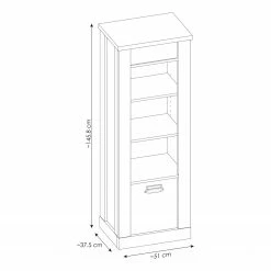 Ridgevalley Regal Shutter - Pinie Weiß Dekor 22 Ridgevalley Regal Shutter - Pinie Weiß Dekor -WOHNZIMMERMÖBEL Verkäufe 1000348683 220505 500 SKETCH DETAILS P000000001000348683 sketch