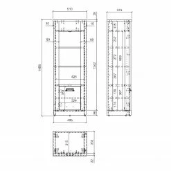 Ridgevalley Regal Shutter - Pinie Weiß Dekor 23 Ridgevalley Regal Shutter - Pinie Weiß Dekor -WOHNZIMMERMÖBEL Verkäufe 1000348683 220505 501 SKETCH DETAILS P000000001000348683 sketch
