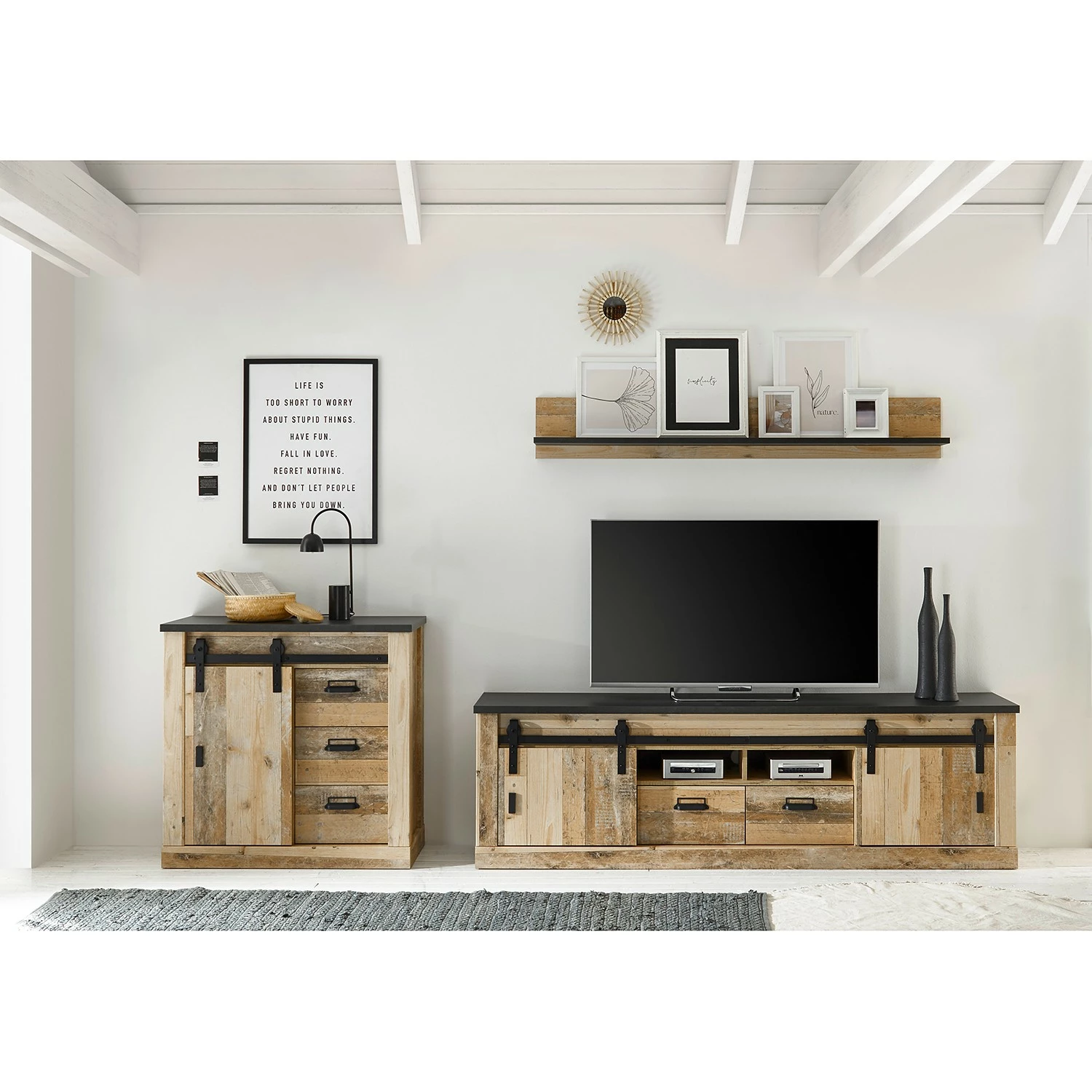 Ridgevalley TV-Lowboard Shutter II - Eiche Dekor 3 Ridgevalley TV-Lowboard Shutter II - Eiche Dekor – Bild 3