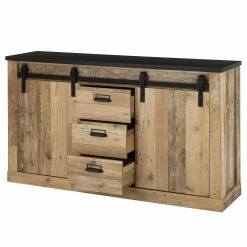 Ridgevalley Sideboard Shutter I - Eiche Dekor -WOHNZIMMERMÖBEL Verkäufe 1000348697 220505 040 DETAILS P000000001000348697