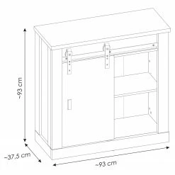 Ridgevalley Kommode Shutter I - Eiche Dekor -WOHNZIMMERMÖBEL Verkäufe 1000348699 220505 500 SKETCH DETAILS P000000001000348699 sketch