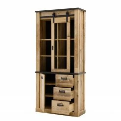 Ridgevalley Wohnwand Shutter III (4-teilig) - Eiche Dekor -WOHNZIMMERMÖBEL Verkäufe 1000348724 220505 031 DETAILS P000000001000348724