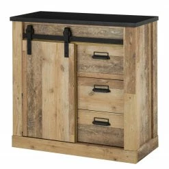 Ridgevalley Wohnwand Shutter II (3-teilig) - Eiche Dekor -WOHNZIMMERMÖBEL Verkäufe 1000348730 220505 040 DETAILS P000000001000348730