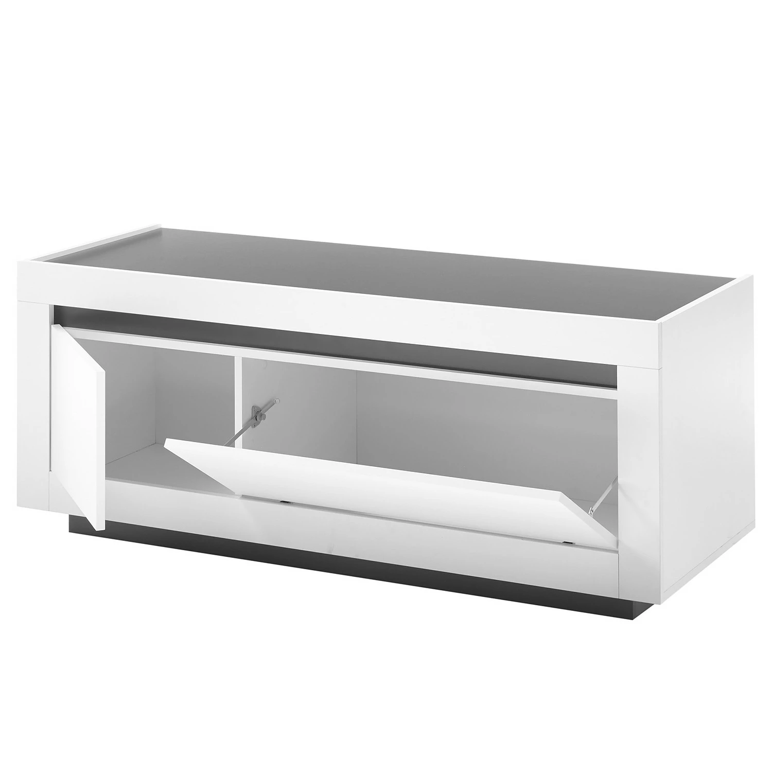 Loftscape TV-Lowboard Accra I - Weiß / Anthrazit 6 Loftscape TV-Lowboard Accra I - Weiß / Anthrazit – Bild 6