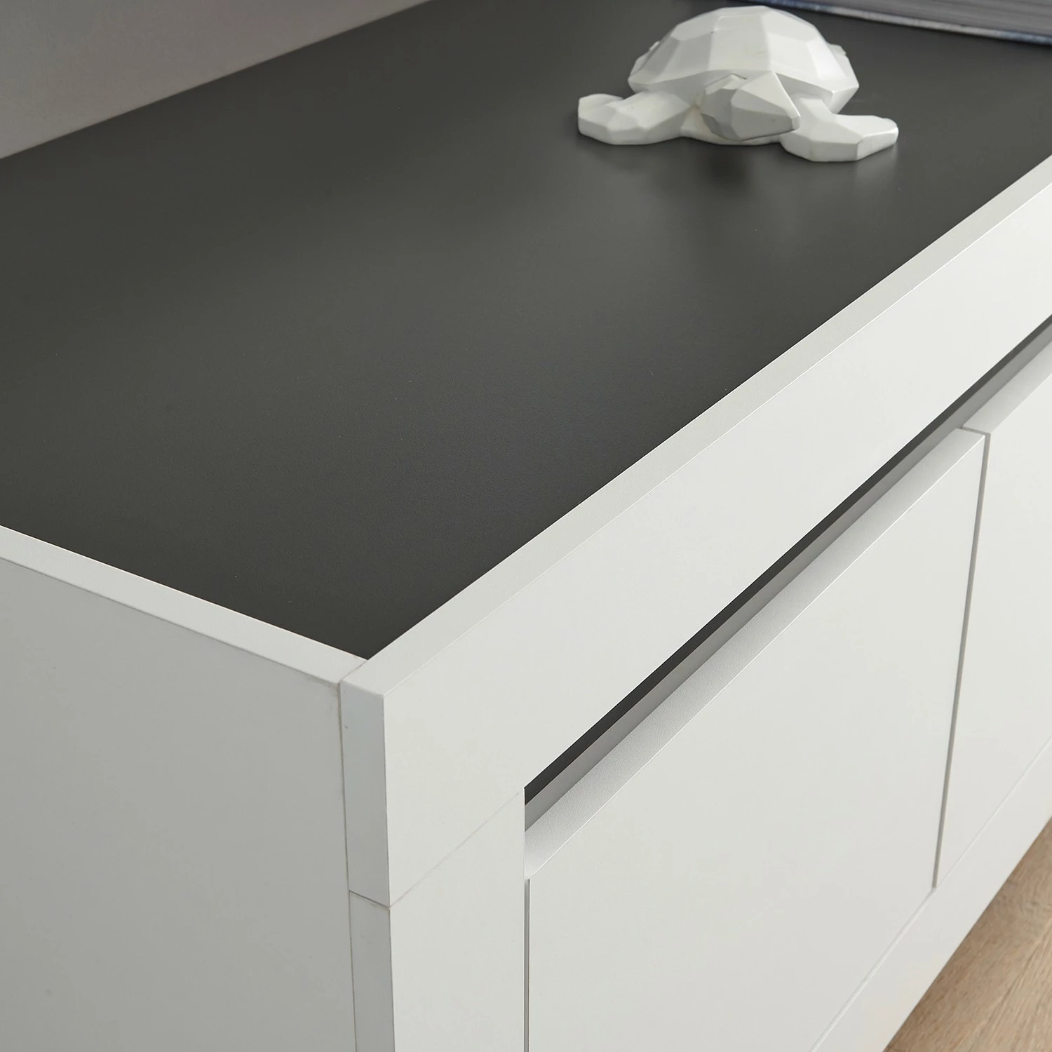 Loftscape TV-Lowboard Accra I - Weiß / Anthrazit 7 Loftscape TV-Lowboard Accra I - Weiß / Anthrazit – Bild 7