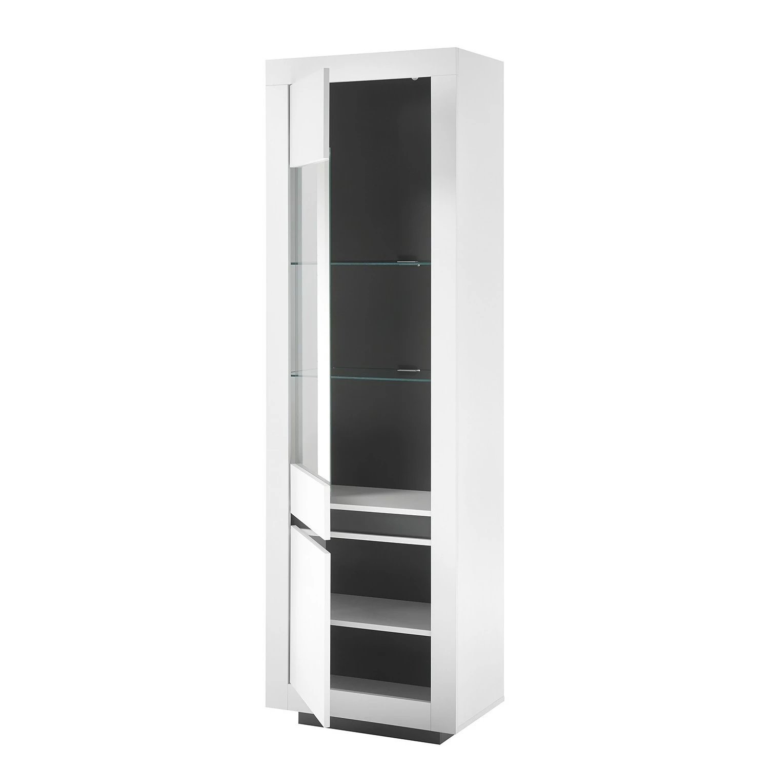 Loftscape Standvitrine Accra - Weiß / Anthrazit 7 Loftscape Standvitrine Accra - Weiß / Anthrazit – Bild 7
