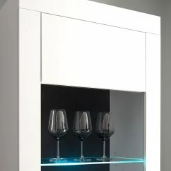 Loftscape Standvitrine Accra - Weiß / Anthrazit 16 Loftscape Standvitrine Accra - Weiß / Anthrazit -WOHNZIMMERMÖBEL Verkäufe 1000348823 220506 032 DETAILS P000000001000348823