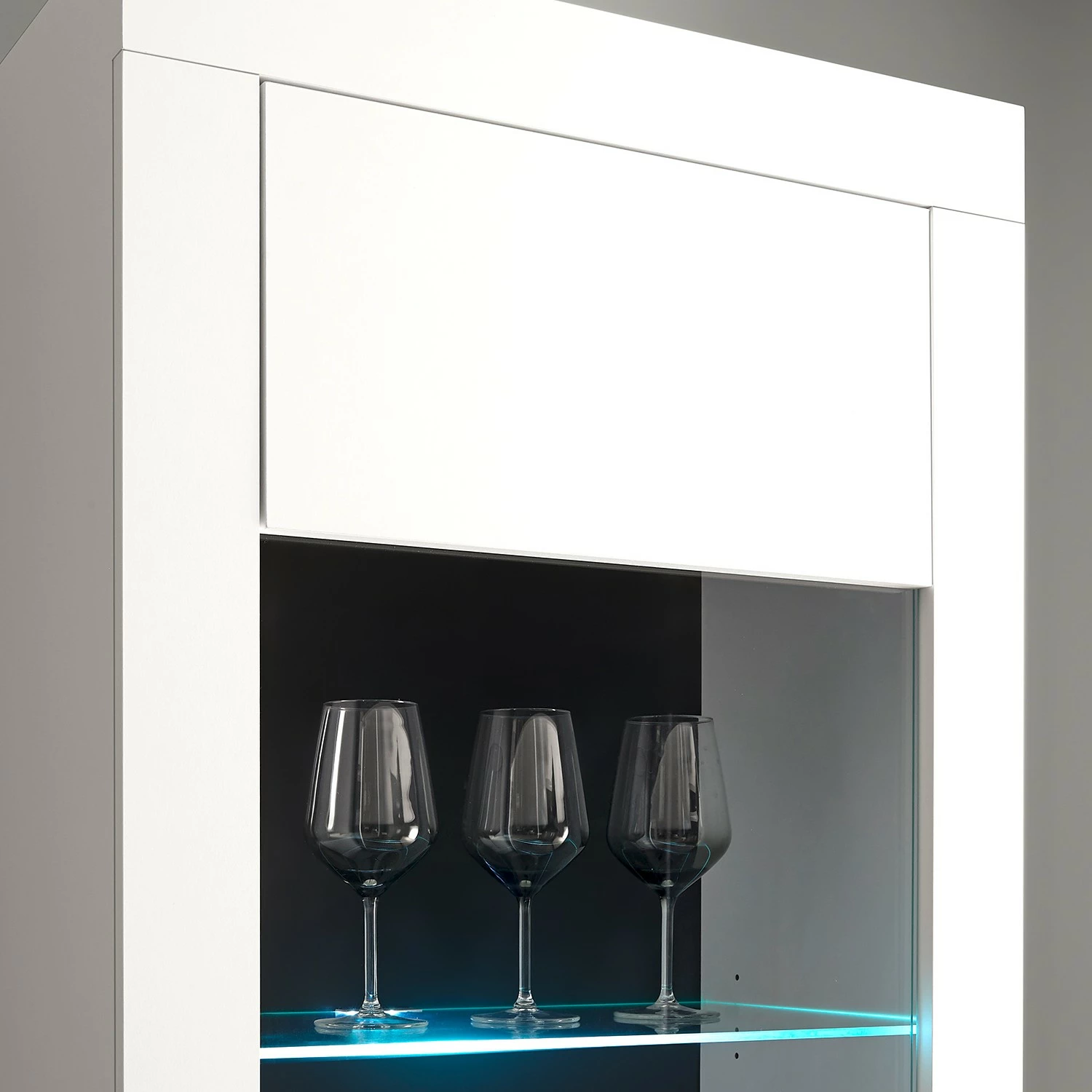 Loftscape Standvitrine Accra - Weiß / Anthrazit 8 Loftscape Standvitrine Accra - Weiß / Anthrazit – Bild 8