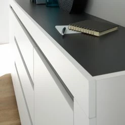 Loftscape Sideboard Accra - Weiß / Anthrazit -WOHNZIMMERMÖBEL Verkäufe 1000348827 220506 032 DETAILS P000000001000348827