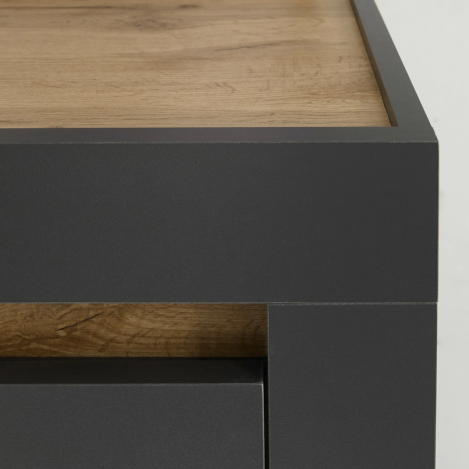 Loftscape Wohnwand Accra I (4-teilig) - Anthrazit / Eiche Dekor 19 Loftscape Wohnwand Accra I (4-teilig) - Anthrazit / Eiche Dekor – Bild 19