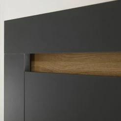 Loftscape Wohnwand Accra I (4-teilig) - Anthrazit / Eiche Dekor 43 Loftscape Wohnwand Accra I (4-teilig) - Anthrazit / Eiche Dekor -WOHNZIMMERMÖBEL Verkäufe 1000348829 220506 043 DETAILS P000000001000348829