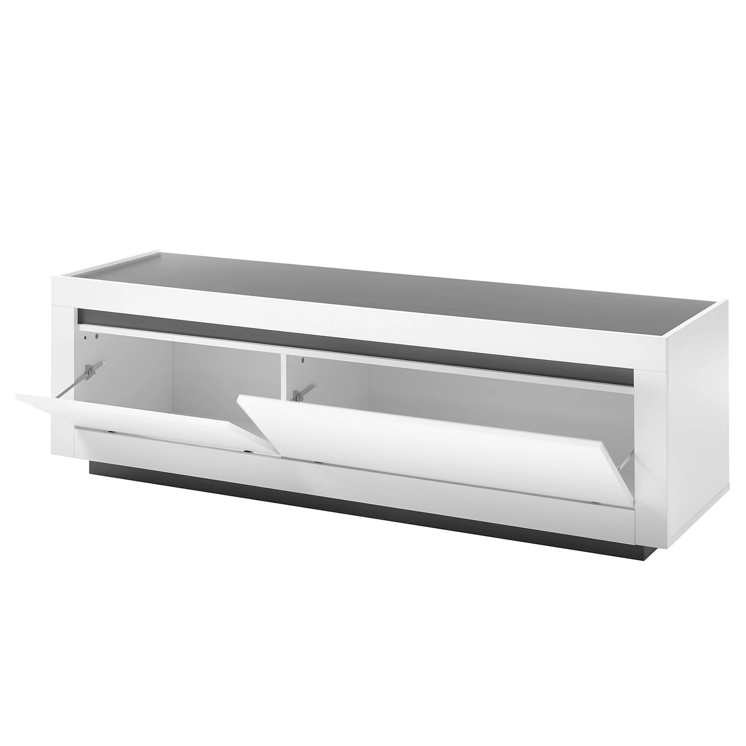 Loftscape Wohnwand Accra I (4-teilig) - Weiß / Anthrazit 9 Loftscape Wohnwand Accra I (4-teilig) - Weiß / Anthrazit – Bild 9