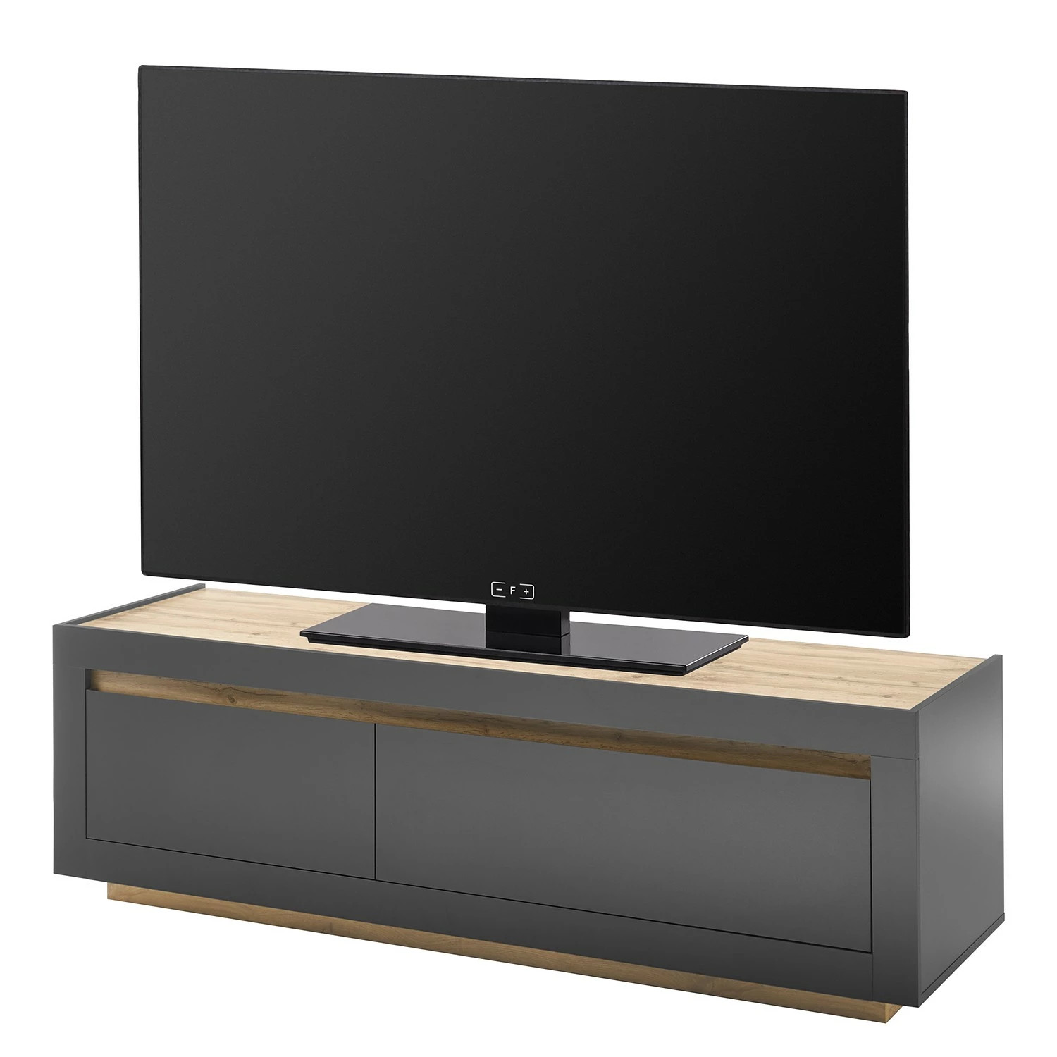 Loftscape Wohnwand Accra II (4-teilig) - Anthrazit / Eiche Dekor 8 Loftscape Wohnwand Accra II (4-teilig) - Anthrazit / Eiche Dekor – Bild 8