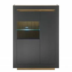 Loftscape Wohnwand Accra II (4-teilig) - Anthrazit / Eiche Dekor 37 Loftscape Wohnwand Accra II (4-teilig) - Anthrazit / Eiche Dekor -WOHNZIMMERMÖBEL Verkäufe 1000348832 220506 034 DETAILS P000000001000348832