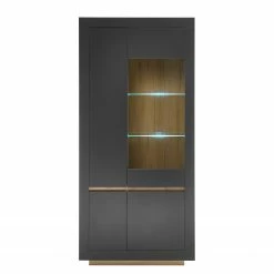 Loftscape Wohnwand Accra II (4-teilig) - Anthrazit / Eiche Dekor 40 Loftscape Wohnwand Accra II (4-teilig) - Anthrazit / Eiche Dekor -WOHNZIMMERMÖBEL Verkäufe 1000348832 220506 037 DETAILS P000000001000348832