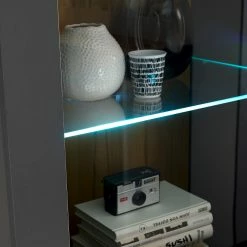 Loftscape Wohnwand Accra II (4-teilig) - Anthrazit / Eiche Dekor 45 Loftscape Wohnwand Accra II (4-teilig) - Anthrazit / Eiche Dekor -WOHNZIMMERMÖBEL Verkäufe 1000348832 220506 042 DETAILS P000000001000348832