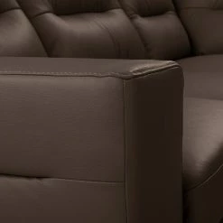 Loftscape Ecksofa Pitalito - Echtleder Maer: Dunkelbraun - Ottomane davorstehend rechts -WOHNZIMMERMÖBEL Verkäufe 1000349696 220517 150 DETAILS P000000001000349696