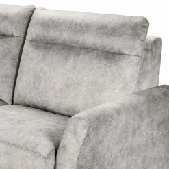 Norrwood Ecksofa Sombrilla - Samt Cloe: Hellgrau - Longchair davorstehend links -WOHNZIMMERMÖBEL Verkäufe 1000349730 220517 060 DETAILS P000000001000349730