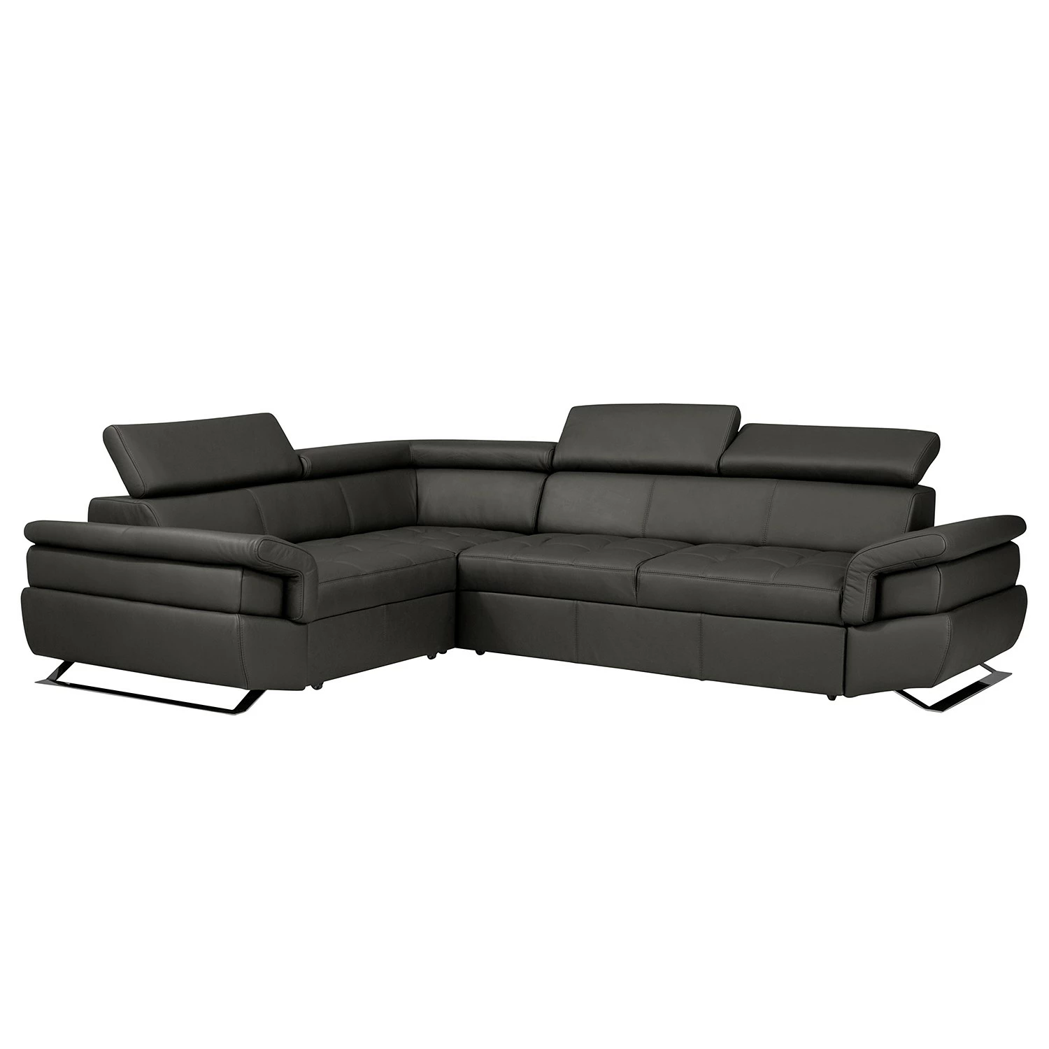 Loftscape Ecksofa Twister - Echtleder Maer: Espresso - Ottomane davorstehend links 1 Loftscape Ecksofa Twister - Echtleder Maer: Espresso - Ottomane davorstehend links