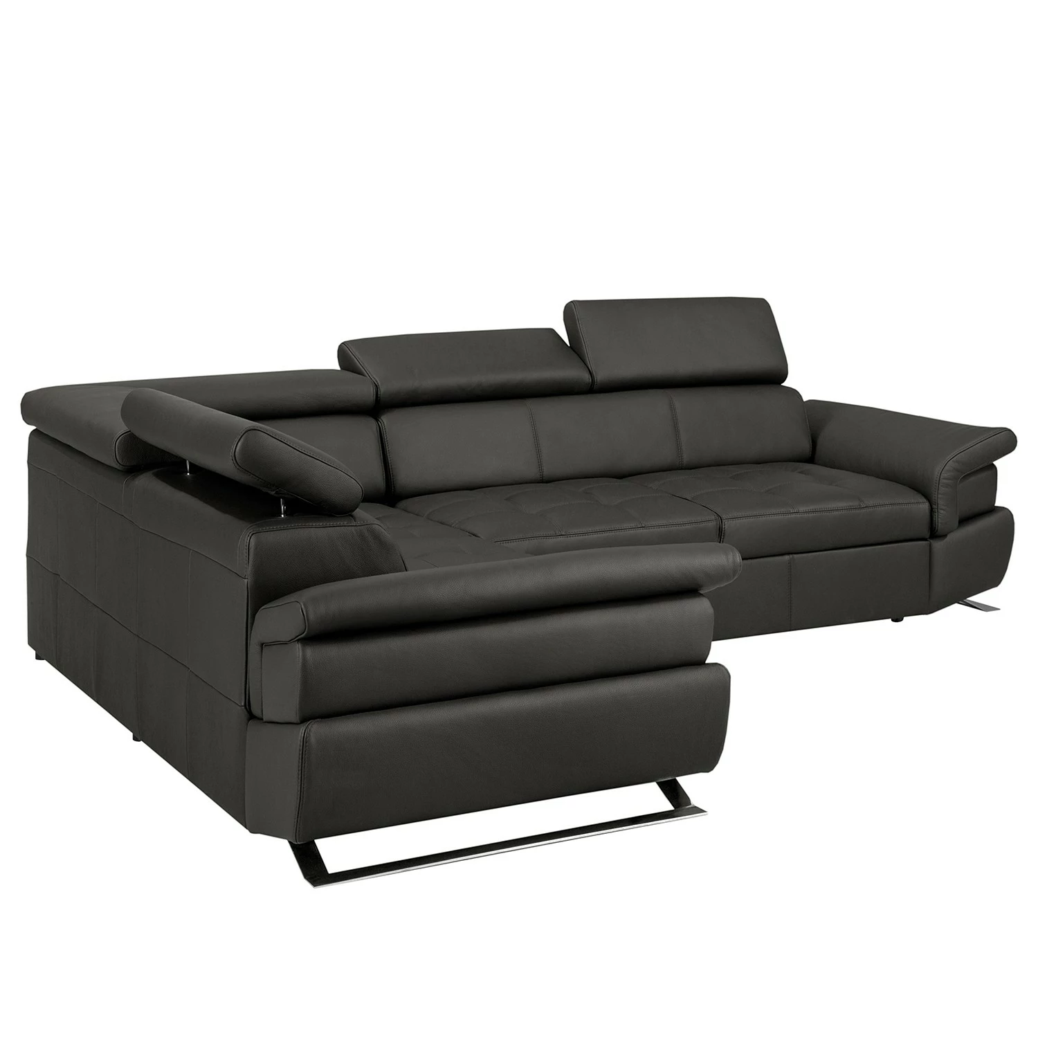 Loftscape Ecksofa Twister - Echtleder Maer: Espresso - Ottomane davorstehend links 5 Loftscape Ecksofa Twister - Echtleder Maer: Espresso - Ottomane davorstehend links – Bild 5