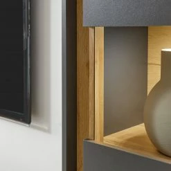 Norrwood Wohnwand Olon V (4-teilig) - Anthrazit -WOHNZIMMERMÖBEL Verkäufe 1000350325 220517 042 DETAILS P000000001000350325