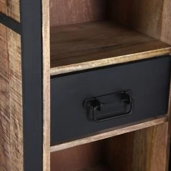 Red Living Highboard Toleos - Mango sägerau massiv / Eisen - Mangoholz / Schwarz -WOHNZIMMERMÖBEL Verkäufe 1000352069 220520 044 DETAILS P000000001000352069