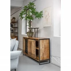 Red Living Sideboard Toleos - Mango sägerau massiv / Eisen - Mangoholz / Schwarz -WOHNZIMMERMÖBEL Verkäufe 1000352070 220520 021 MOOD DETAILS P000000001000352070 mood