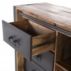 Red Living Sideboard Toleos - Mango sägerau massiv / Eisen - Mangoholz / Schwarz -WOHNZIMMERMÖBEL Verkäufe 1000352070 220520 035 DETAILS P000000001000352070