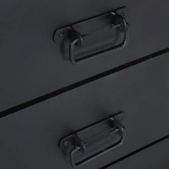 Red Living TV-Lowboard Toleos - Mango sägerau massiv / Eisen - Mangoholz / Schwarz -WOHNZIMMERMÖBEL Verkäufe 1000352071 220520 040 DETAILS P000000001000352071