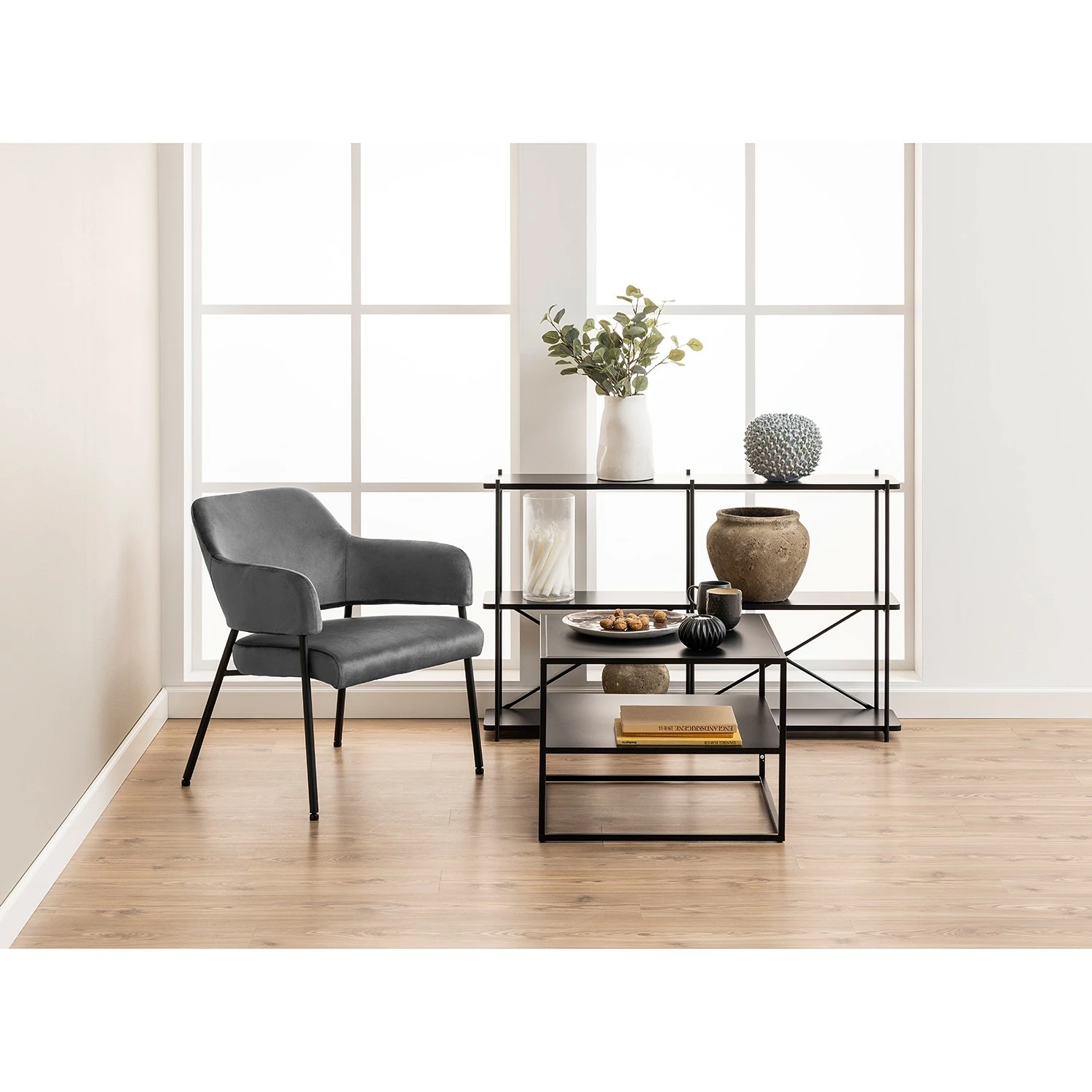 Norrwood Couchtisch Cascavel III - Metall - Schwarz 2 Norrwood Couchtisch Cascavel III - Metall - Schwarz – Bild 2