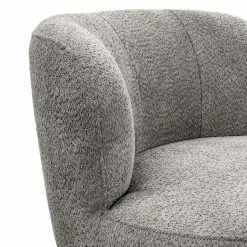 Loftscape Sessel Union - Chenille Cady: Hellgrau - Ohne Hocker -WOHNZIMMERMÖBEL Verkäufe 1000352282 220525 090 DETAILS P000000001000352282