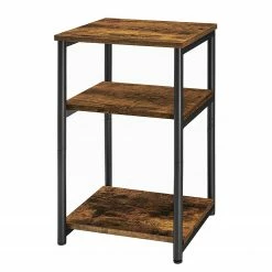 Red Living Beistelltisch Uberto II - Braun / Schwarz