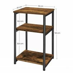 Red Living Beistelltisch Uberto II - Braun / Schwarz -WOHNZIMMERMÖBEL Verkäufe 1000353399 220601 500 SKETCH DETAILS P000000001000353399 sketch