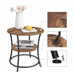 Red Living Beistelltisch Uberto III - Braun / Schwarz -WOHNZIMMERMÖBEL Verkäufe 1000353404 220601 031 DETAILS P000000001000353404