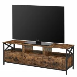 Red Living TV-Lowboard Molalla I - Braun / Schwarz