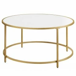 Loftscape Couchtisch Poygan II - Weiß / Gold