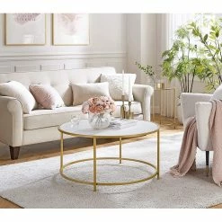 Loftscape Couchtisch Poygan II - Weiß / Gold -WOHNZIMMERMÖBEL Verkäufe 1000353423 220601 022 MOOD DETAILS P000000001000353423 mood