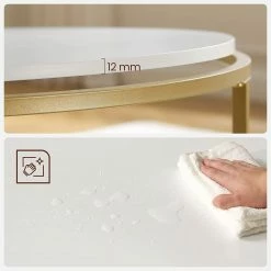 Loftscape Couchtisch Poygan II - Weiß / Gold -WOHNZIMMERMÖBEL Verkäufe 1000353423 220601 032 DETAILS P000000001000353423