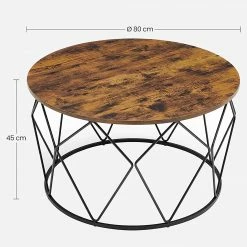 Red Living Couchtisch Tuxford I - Braun / Schwarz -WOHNZIMMERMÖBEL Verkäufe 1000353426 220601 500 SKETCH DETAILS P000000001000353426 sketch